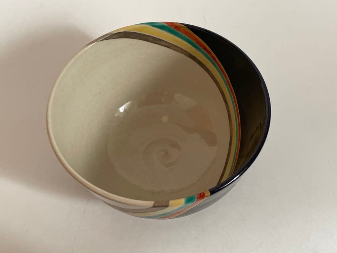 陶芸家　永楽善五郎　色絵　朝空　茶碗　抹茶碗　共箱