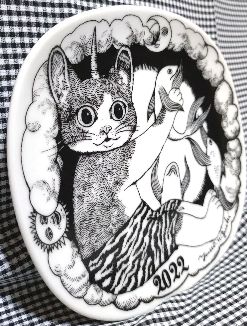 ヒグチユウコ ボリス雑貨店 イヤープレート 2022 寅 皿 非売品 ノベルティ