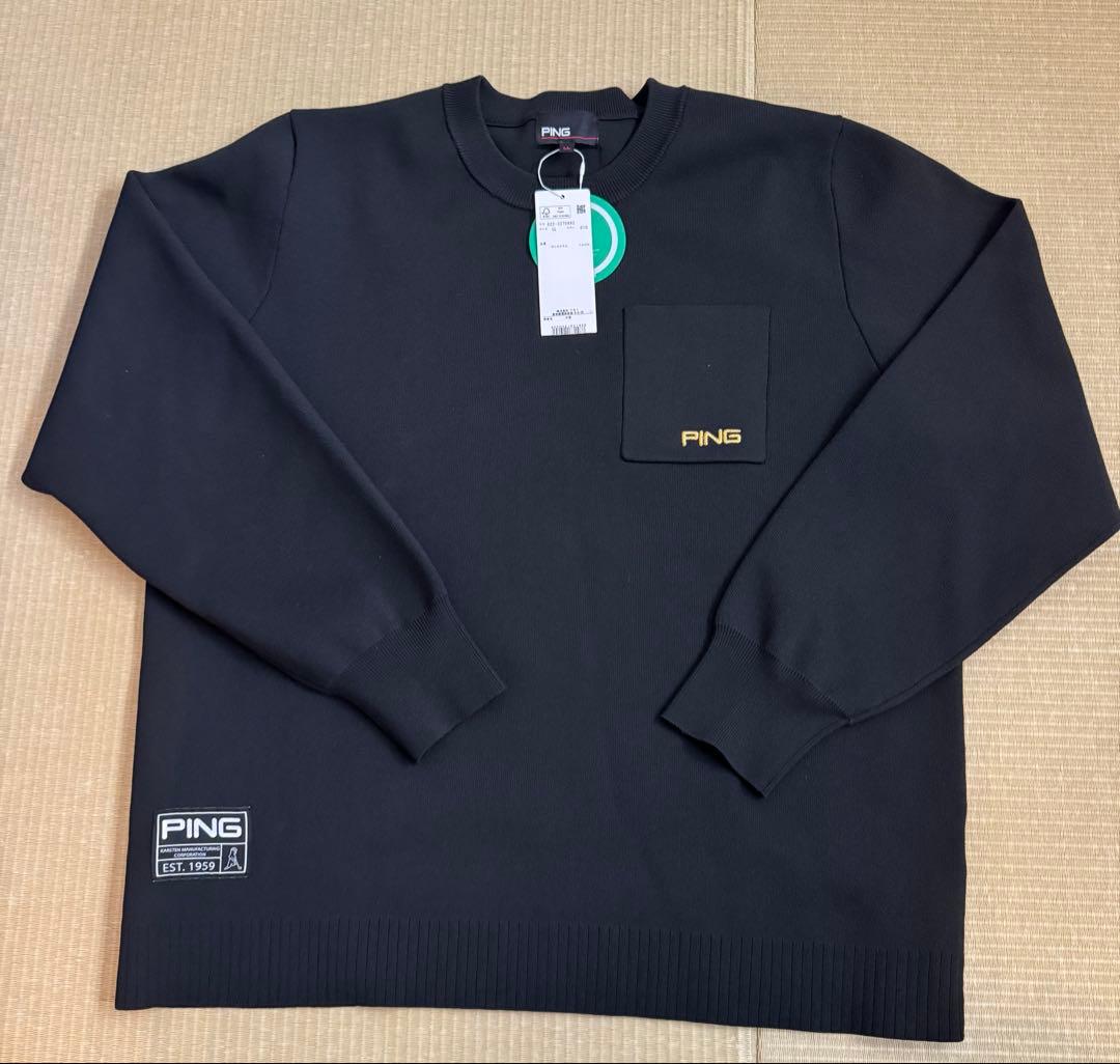PING GOLD 3シーズン　ニット　ブラック　LLタグ付き新品