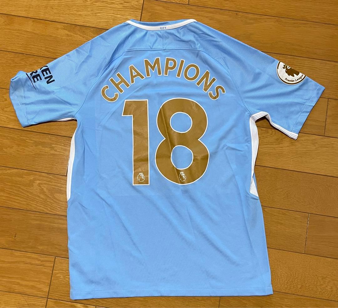 マンチェスターシティEPL2017-18優勝記念レプリカ　サイズ:M