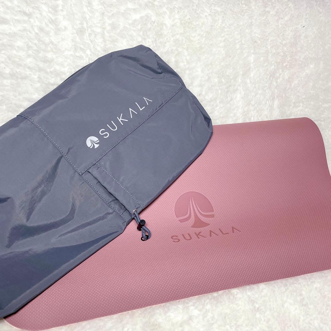 【美品✨】SUKALA リバーシブル ヨガマット ピラティス 収納バッグ付き