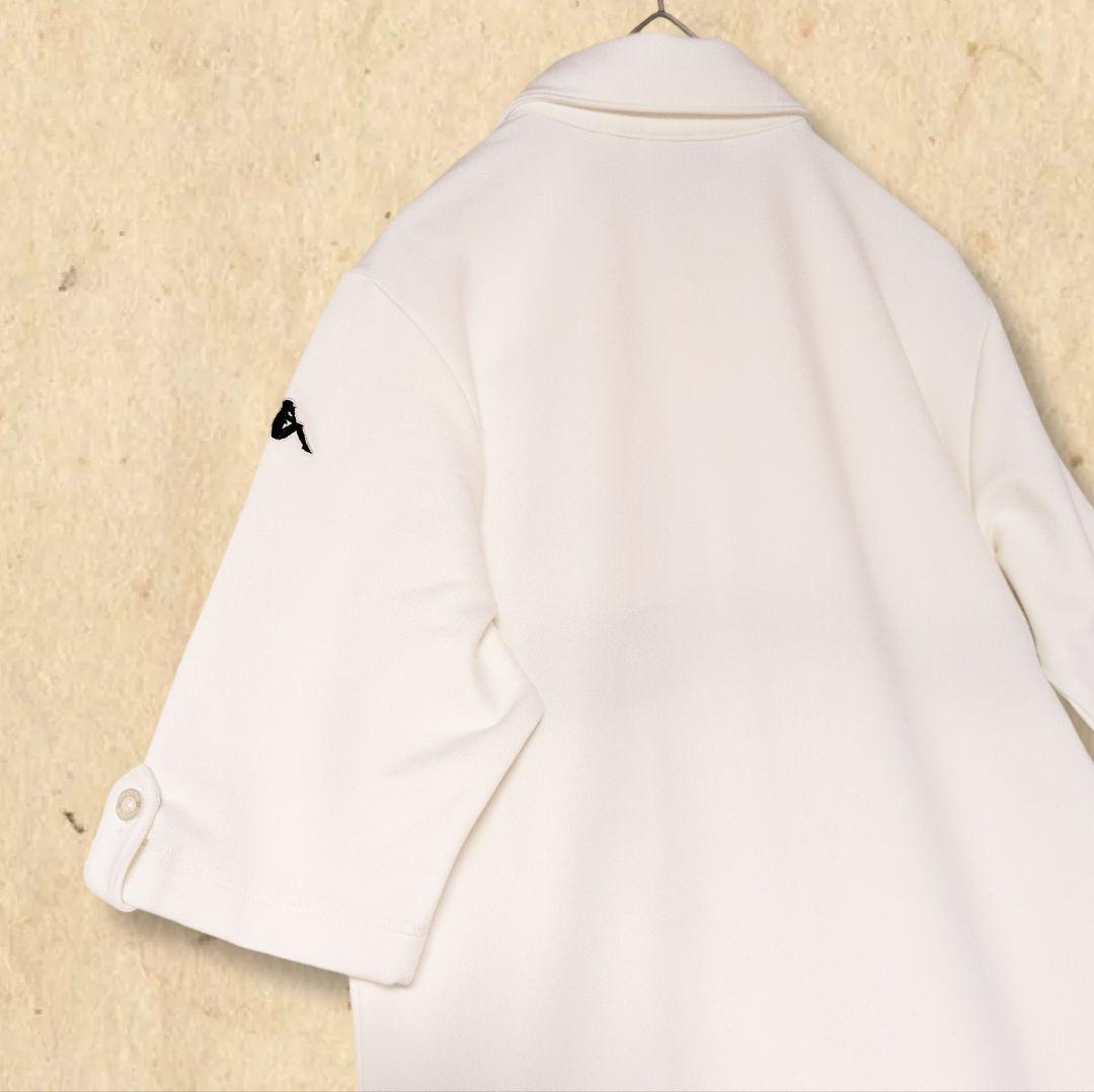 【新品タグ付❤️】カッパ ゴルフウエア ワンピース 白 UV80 ストレッチ L