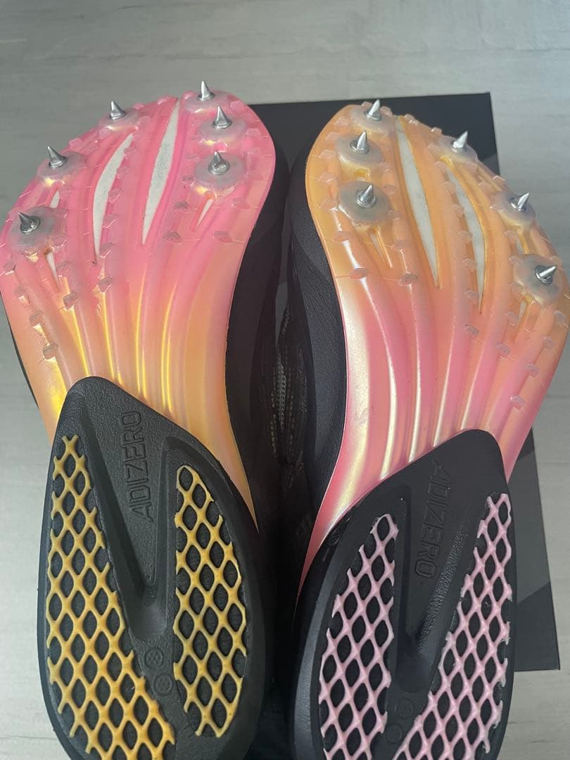 最終値下げ！　adidas ADIZERO AVANTI ブラック/ピンク