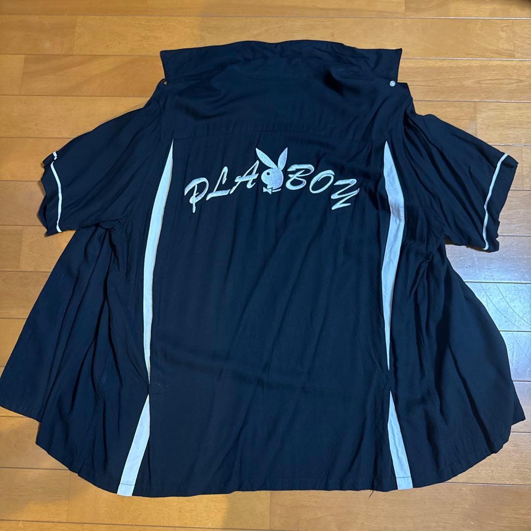 Supreme Playboy ボタン付きシャツ M ブラック