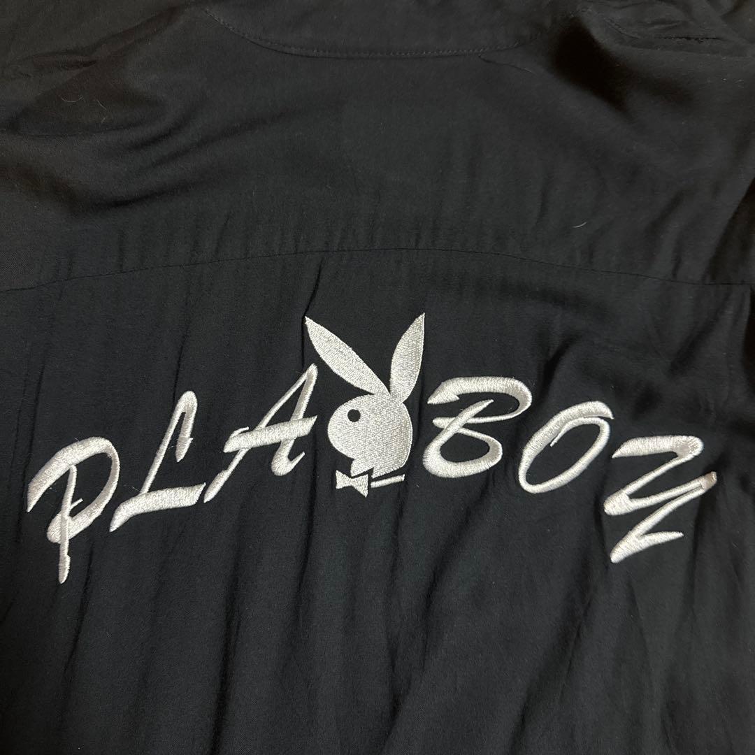 Supreme Playboy ボタン付きシャツ M ブラック