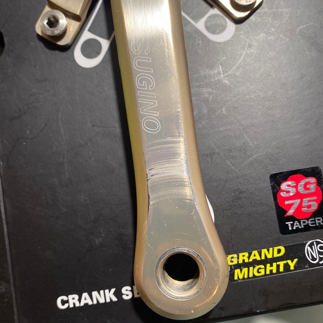 SUGINO SG 75 TAPER クランクアーム ゴールド