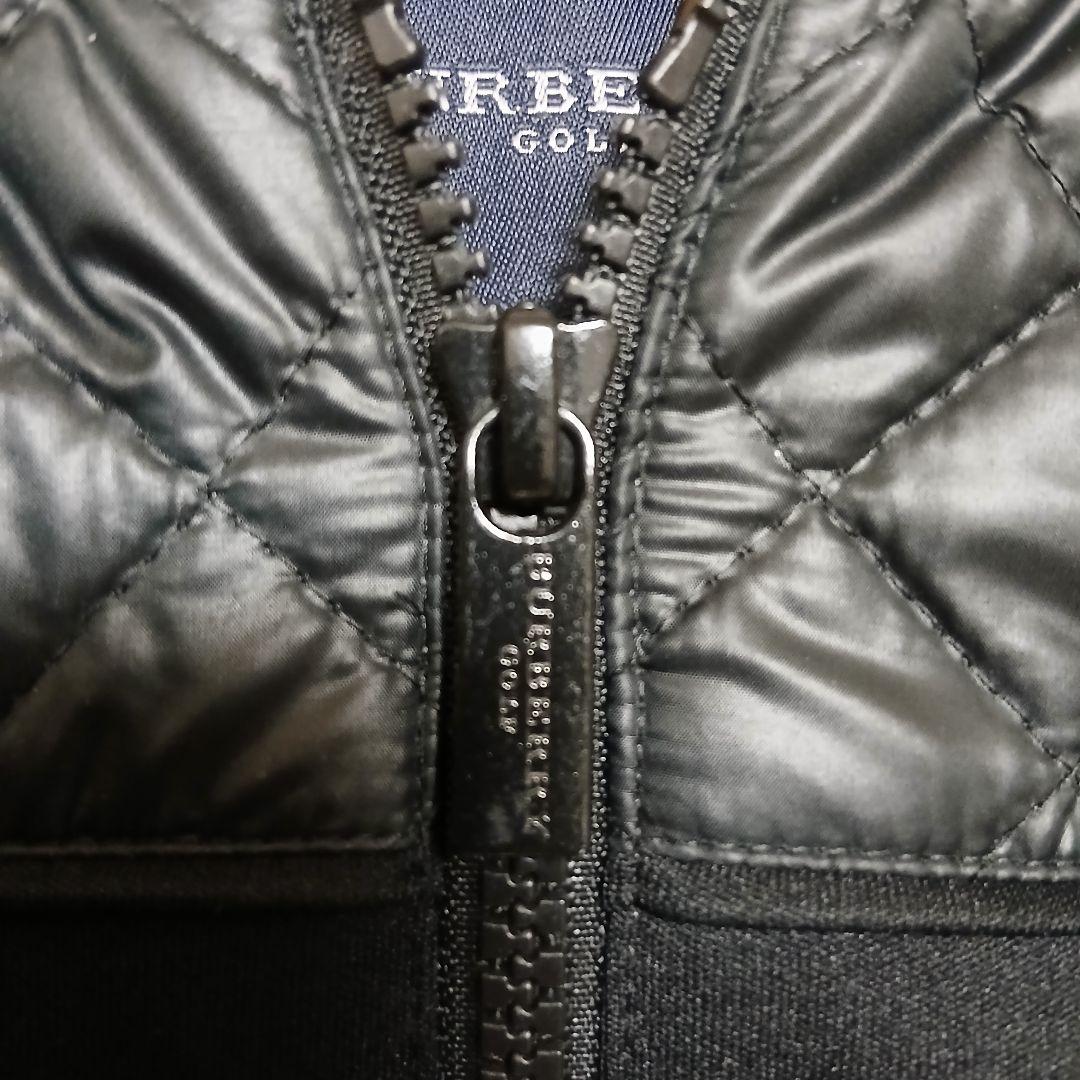 BURBERRY GOLF バーバリー ゴルフ ダウンベストフードブラック M