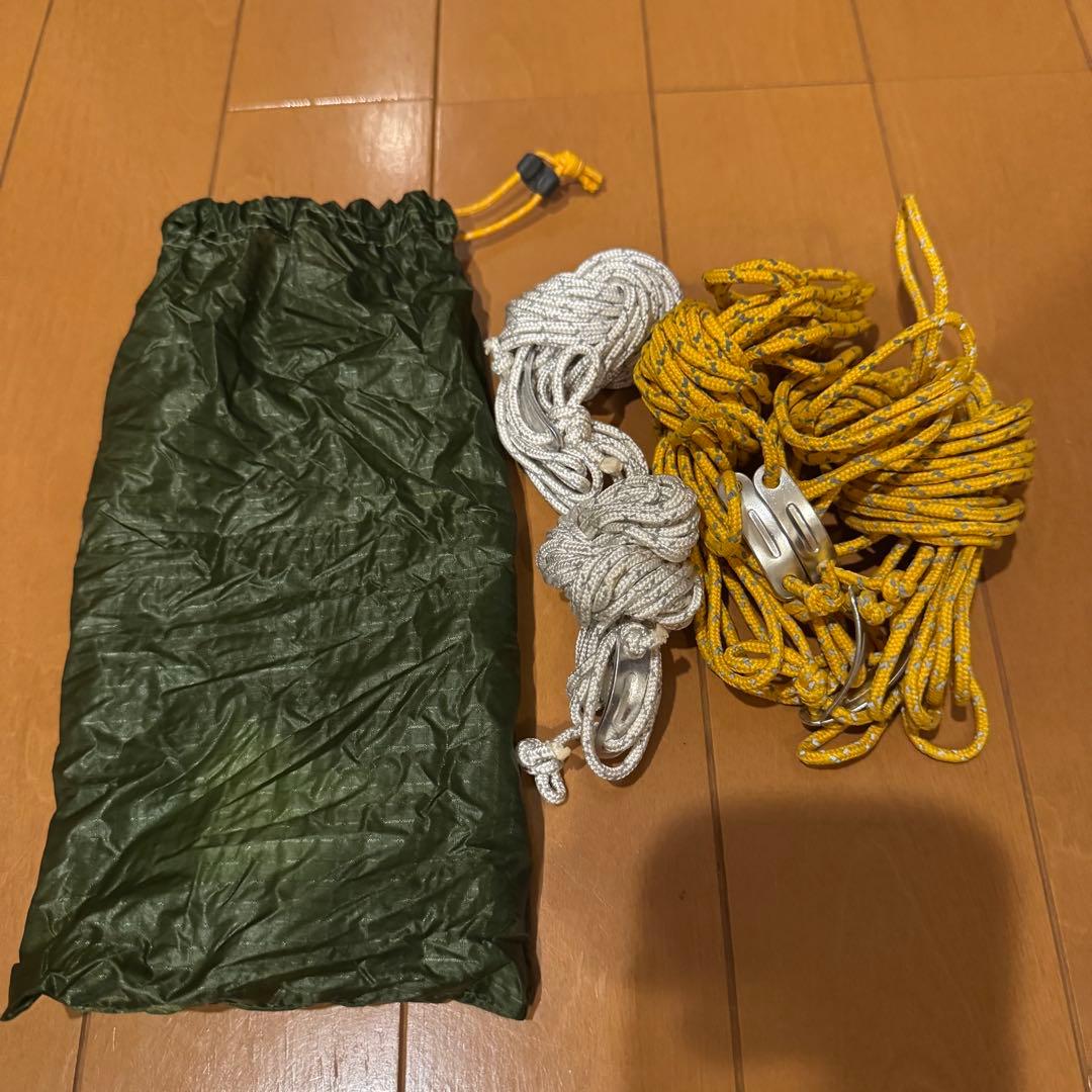 【✨美品✨】モンベル L.W. Tarp タープ ポール付き グリーン 山用
