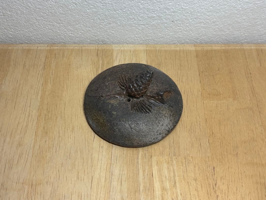 126. 備前焼 宝瓶 登り窯 松 手びねり 急須