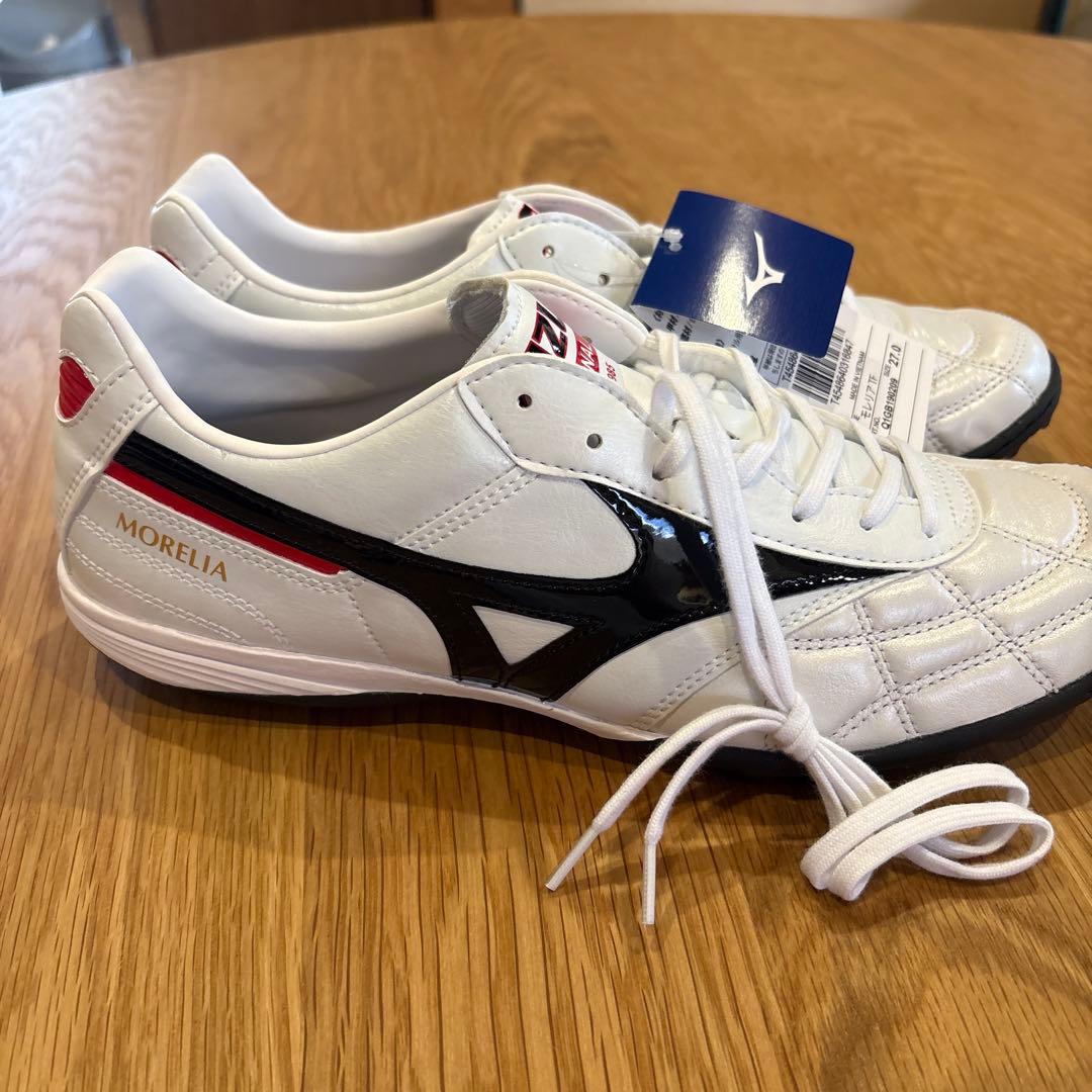 【新品】Mizuno Morelia シューズ 27.0cm ホワイト/ブラック