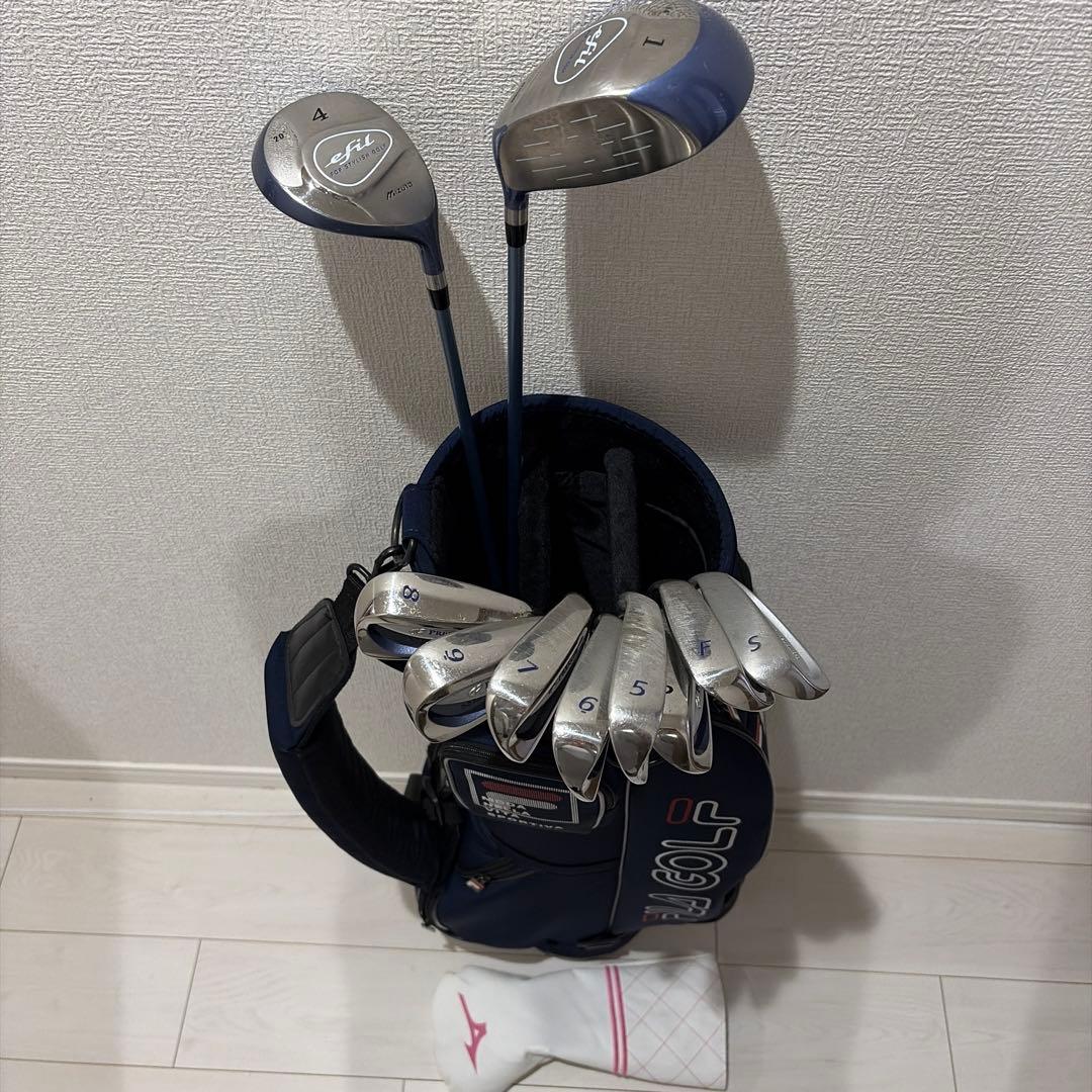 FILA GOLF （MIZUNO）ゴルフバッグ ネイビー