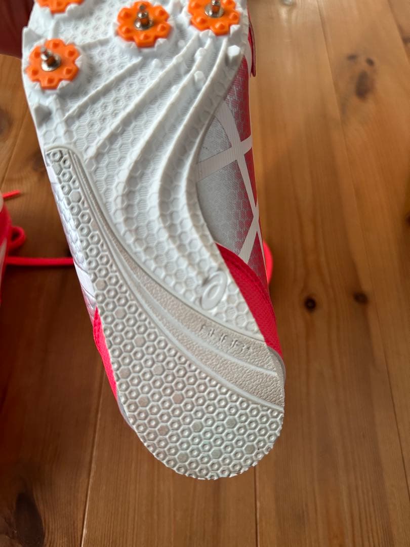 ASICS EFFORT 13 スパイクシューズ 23.0cm 赤