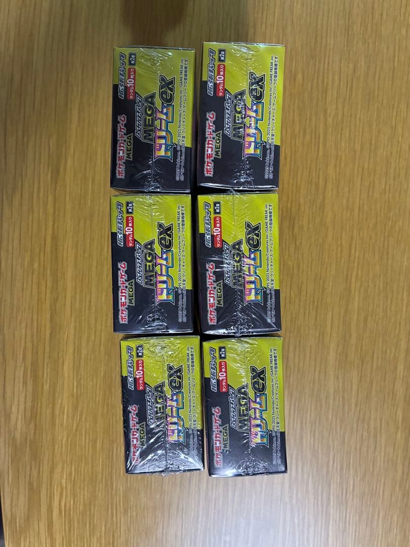 ポケモンカード MEGAドリームex 6box シュリンク付き