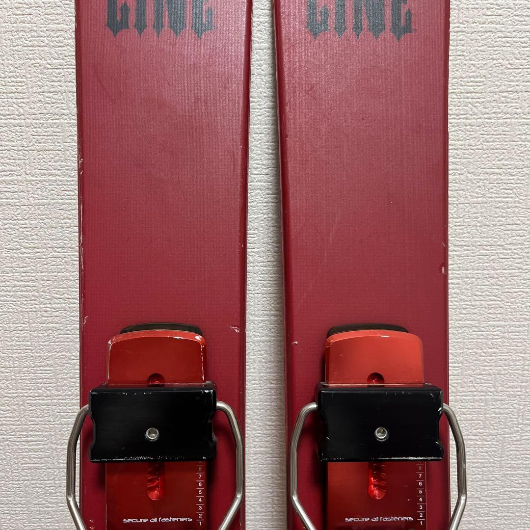 LINE FC PRO スキー板 赤/黒 ビンディング付属