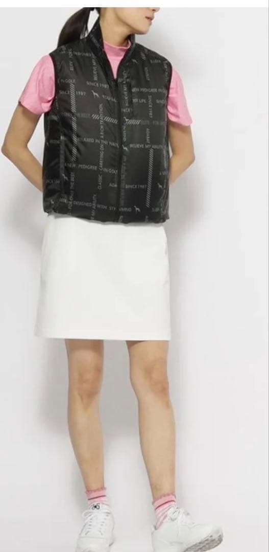 美品！adabat 空調服（R）ロゴチェックベスト ブラック(119)/40