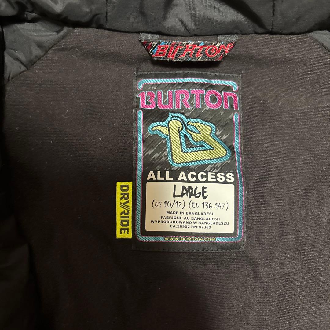 BURTON 子ども用 スノーボードウェアセット Lサイズ