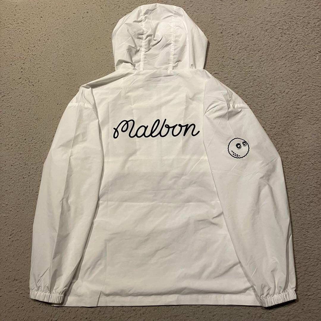 MALBON フード付きアノラック ハーフジップ ナイロンジャケット L
