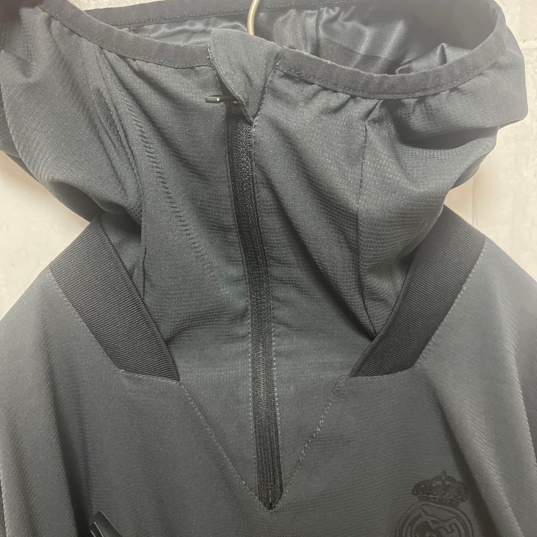 adidas アディダス トレーニングウェア ジャージ フード ハーフジップ L