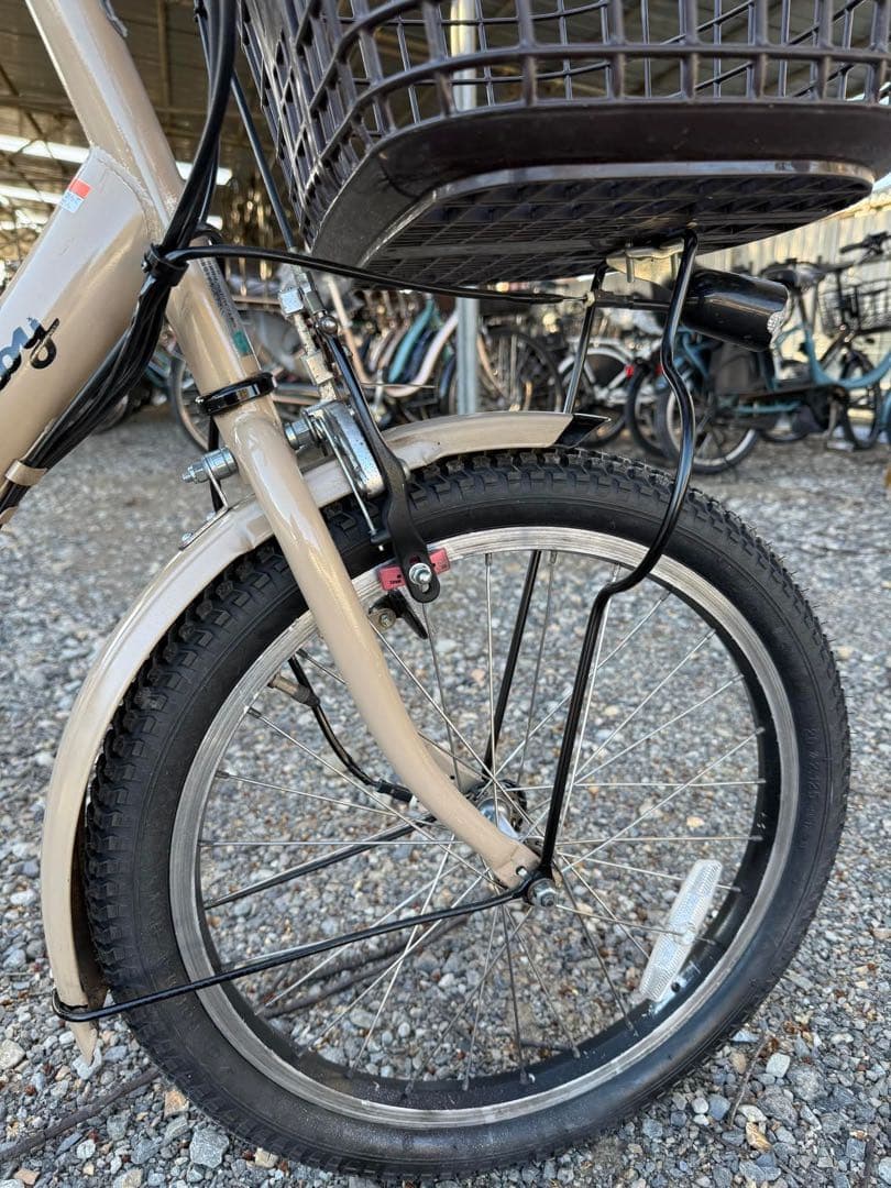 電動アシスト自転車 ベージュ シティタイプ