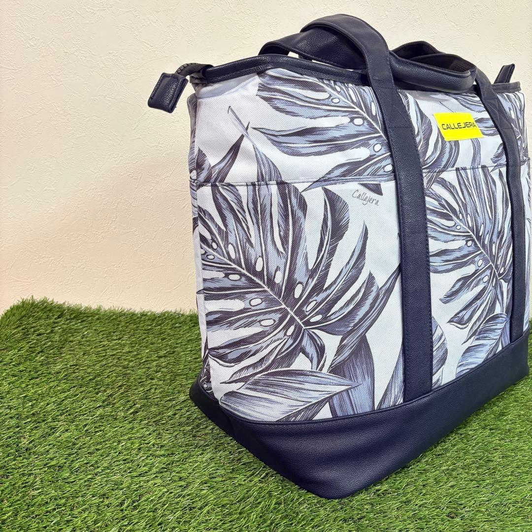 【CALLEJERA】新品　カジェヘラ　リーフ柄トートバッグ　ロッカーバッグ
