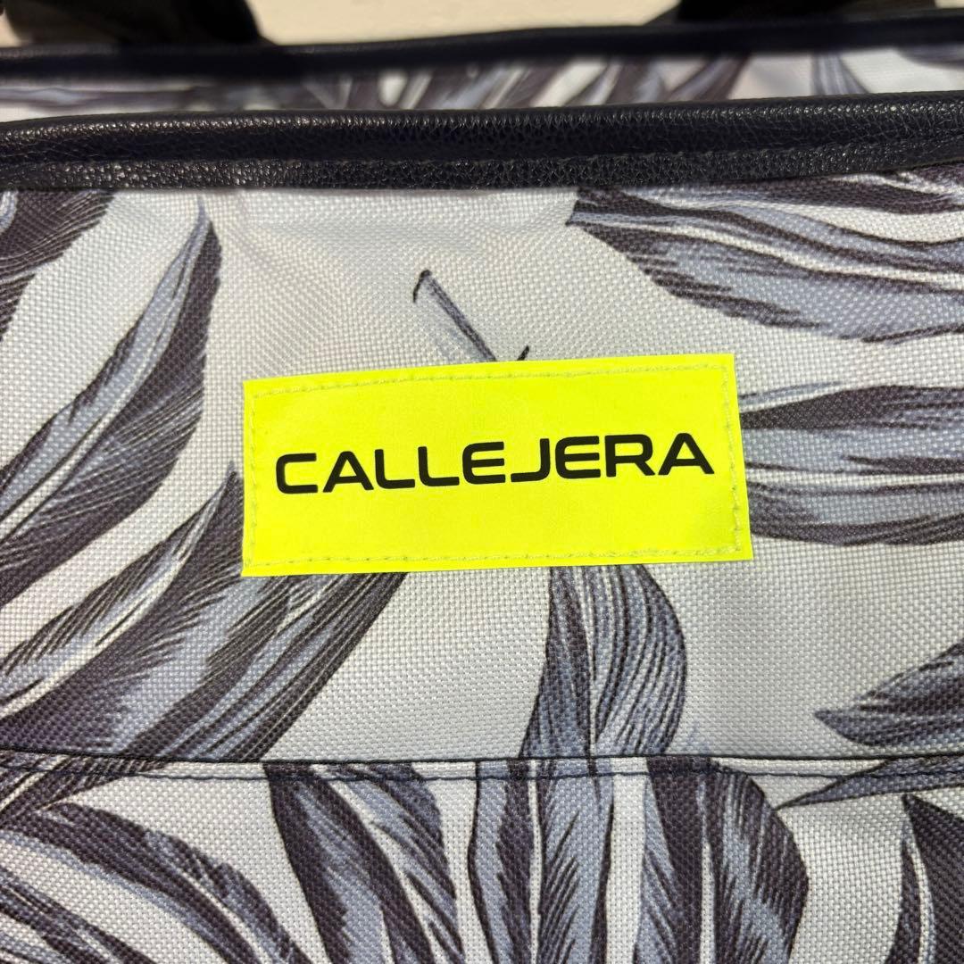 【CALLEJERA】新品　カジェヘラ　リーフ柄トートバッグ　ロッカーバッグ