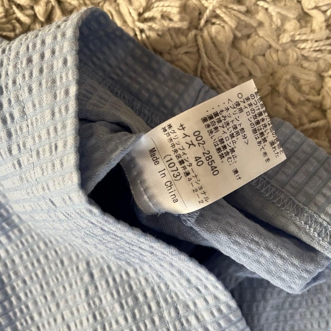 新品未使用　ヒールクリーク　レディース　トップス　シャツ　水色　40（M）