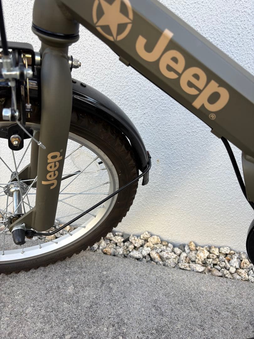jeep カーキグリーン 18インチ自転車⭐︎
