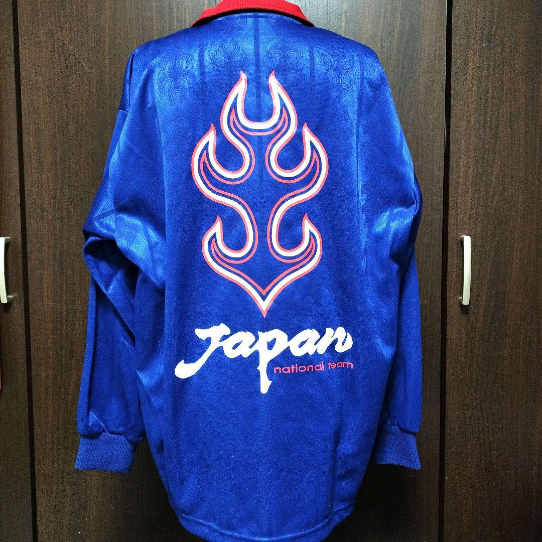 サッカー日本代表 98フランスW杯 炎ジャージ asics 上下セット