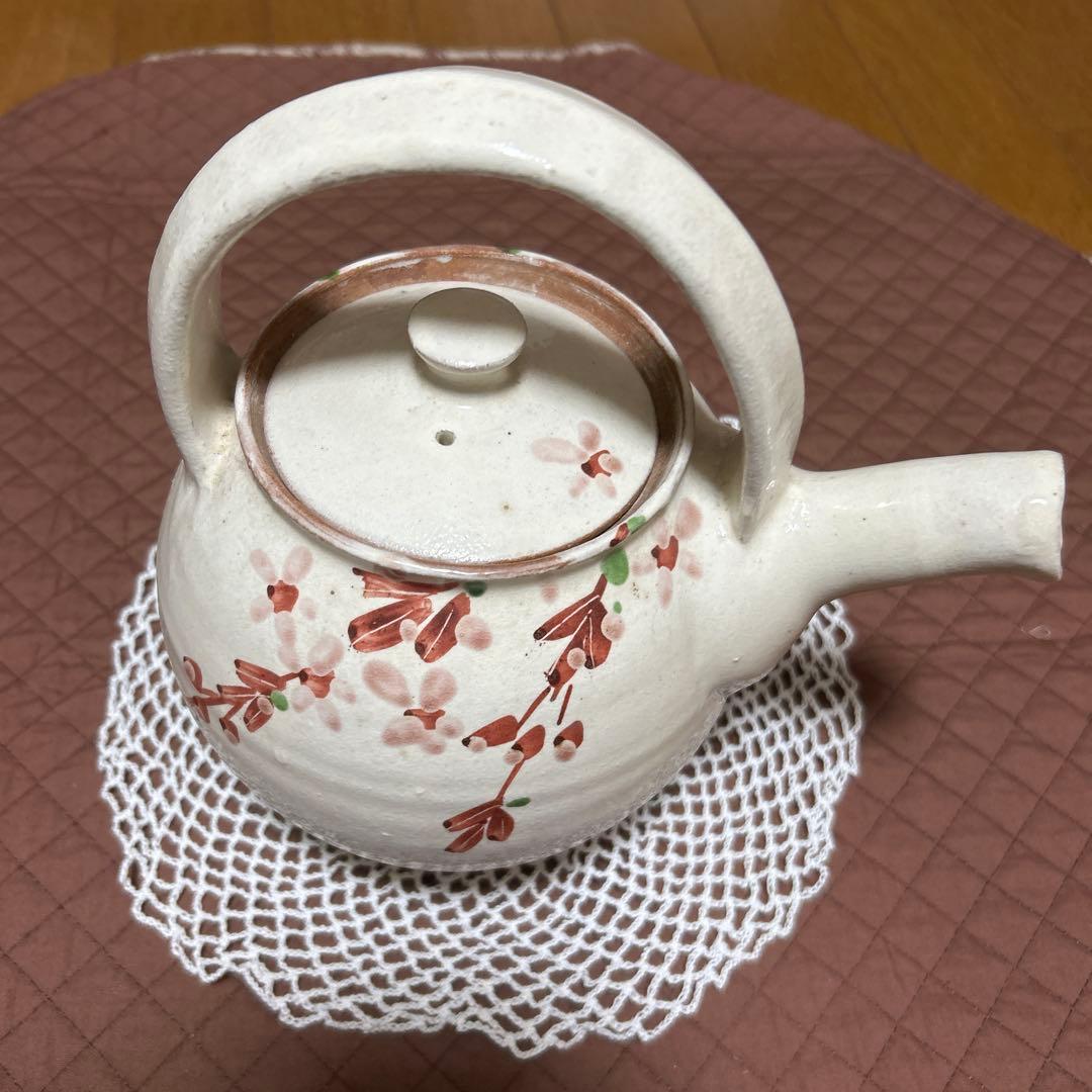 益子焼 笠間焼 土瓶 桜