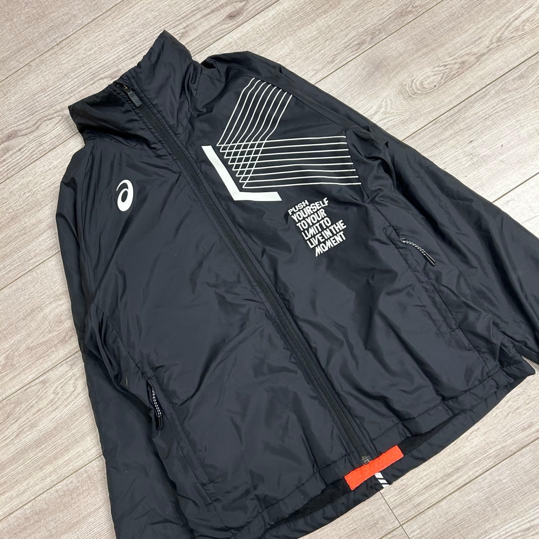 アシックス ウインドブレーカー M 上下 セットアップ asics 裏トリコット
