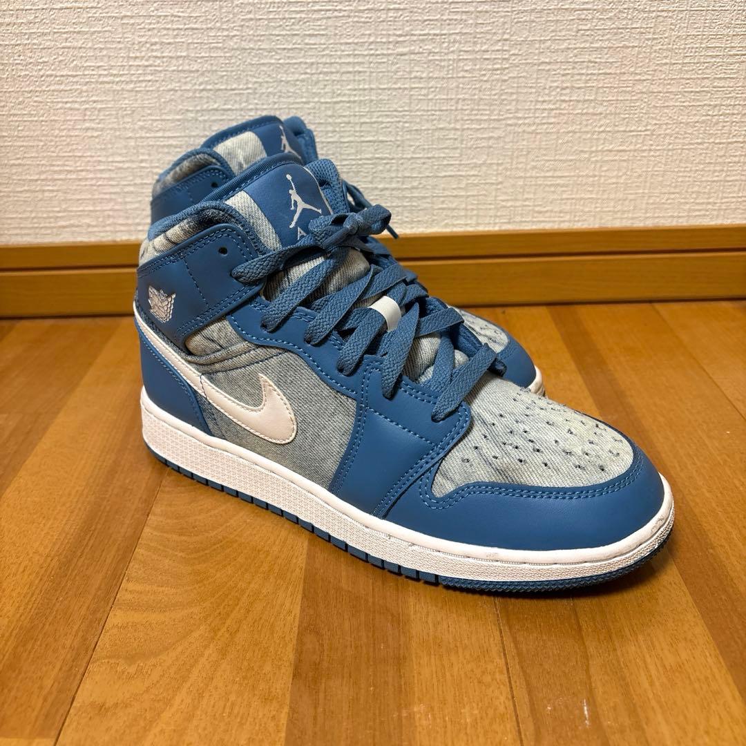 NIKE Air Jordan 1 Mid エアジョーダン1 GS 24.5cm