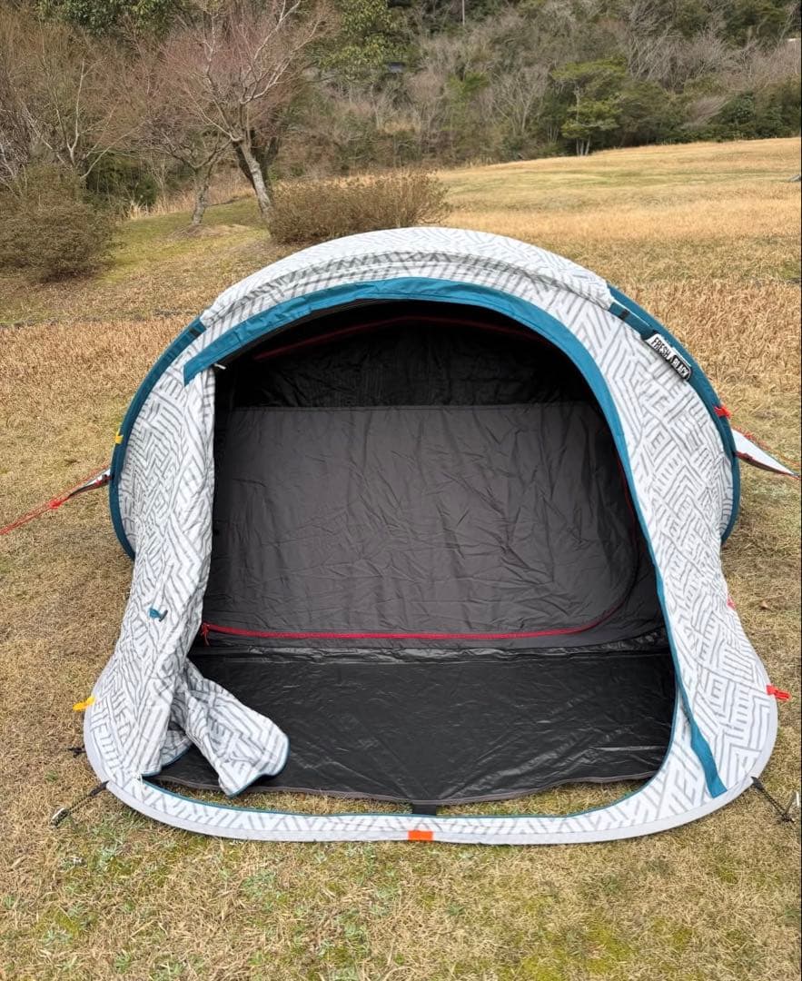 Outad 2人用テント ホワイト/グレー　極美品！自信あり！