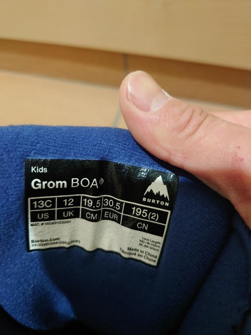 BURTON GROM BOA KIDS スノーボードブーツ