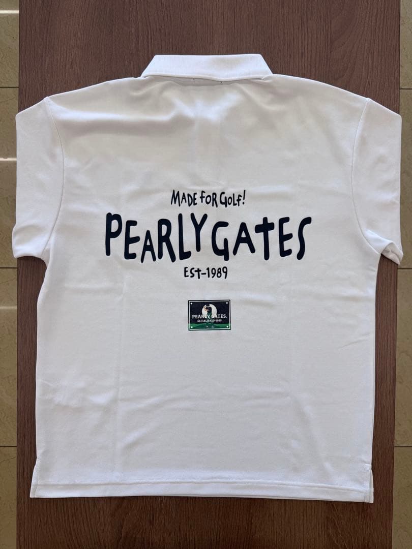 PEARLY GATES ポロシャツ ホワイト 4【中古】