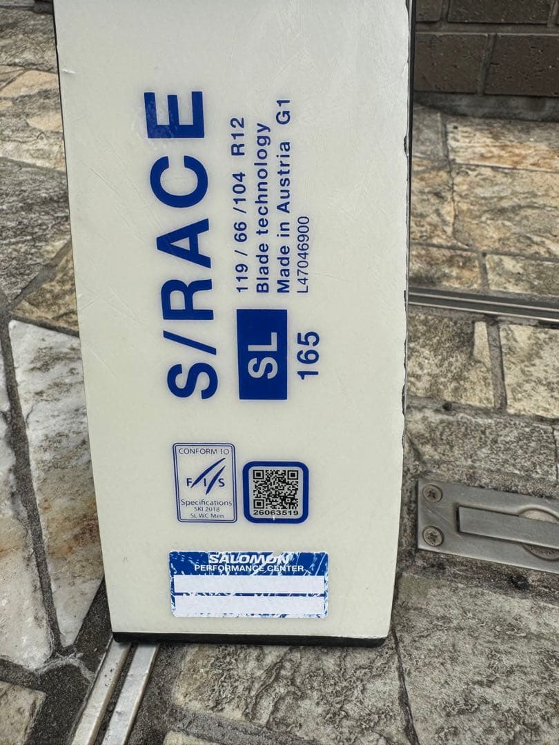 2022-2023モデルSALOMON S/RACE FIS SL165cm
