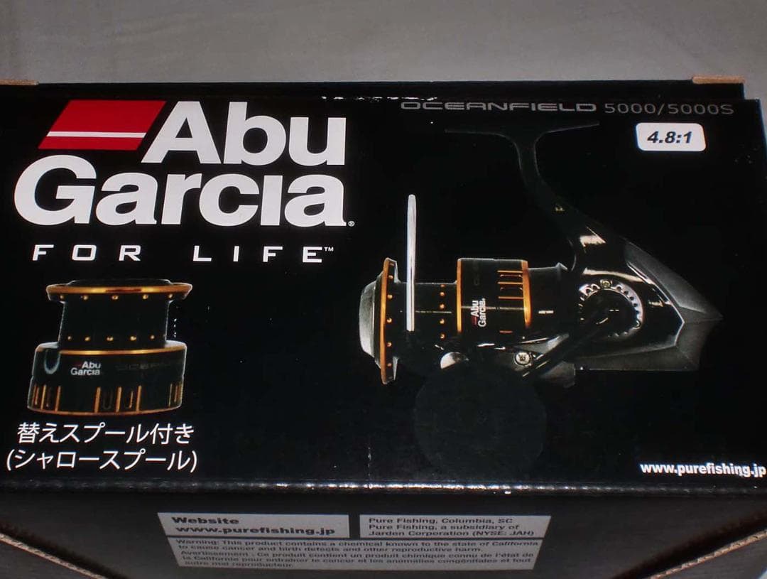 アブガルシア　オーシャンフィールド【５０００／５０００Ｓ】浅溝スプール付き　新品
