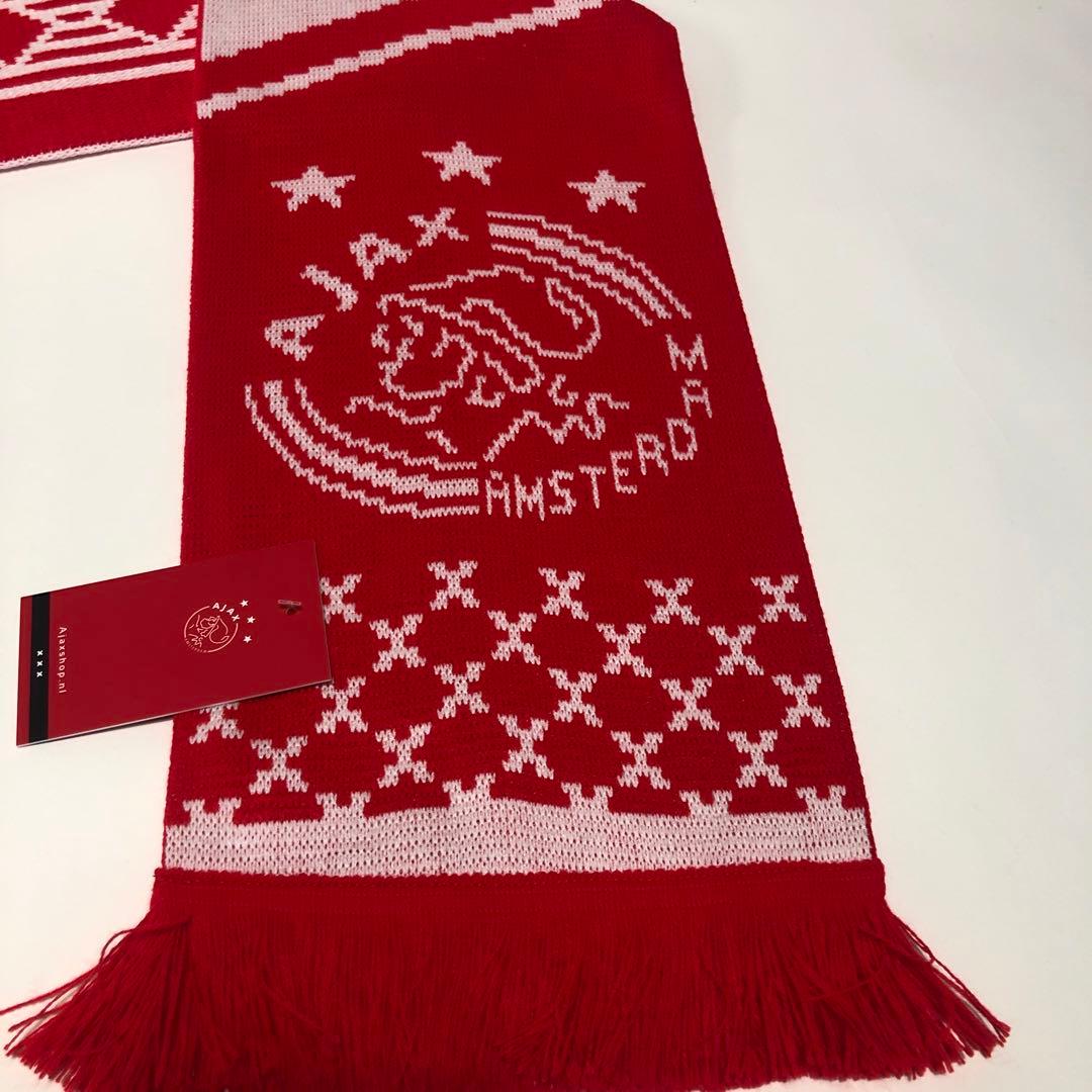 新品 AJAX アヤックス サッカー マフラー　オランダ　アムステルダム