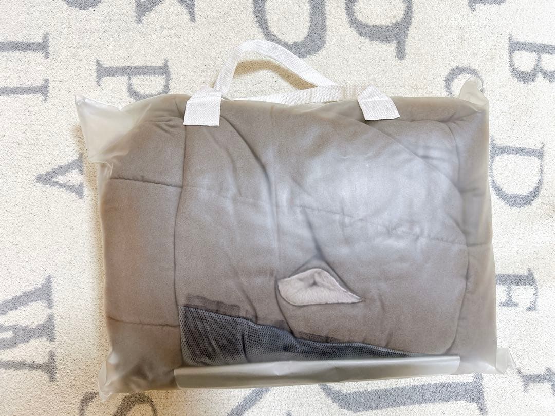 【美品】フットマフベビーカー用 ブランケット グレー