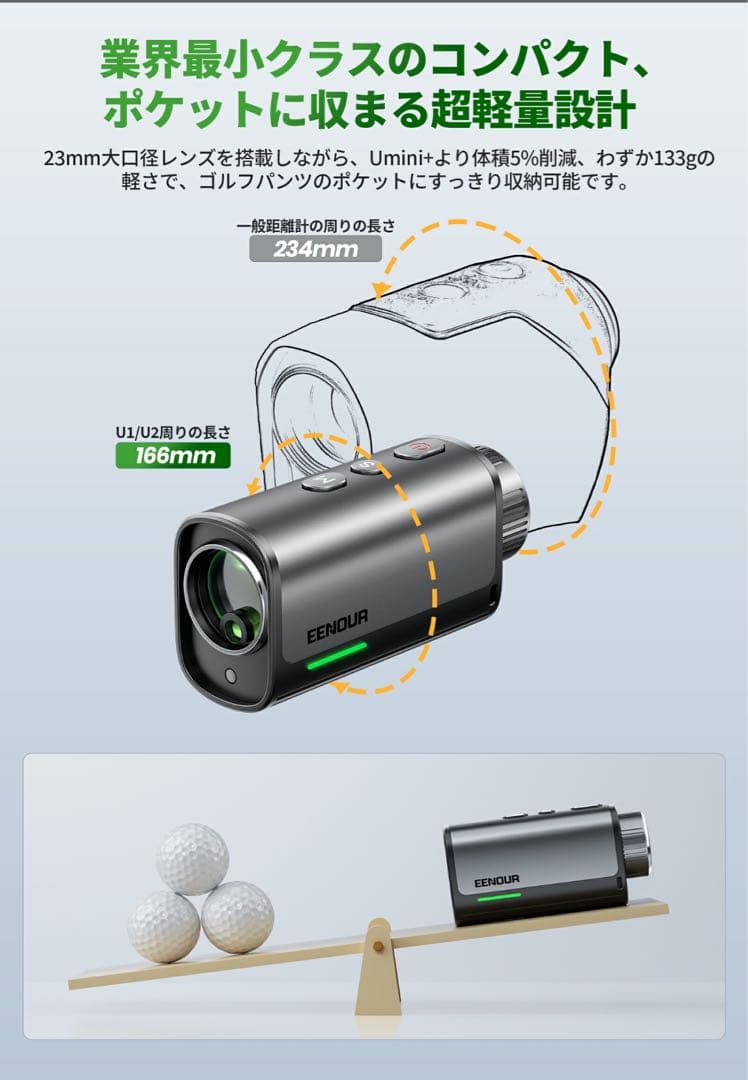 S*様 新品U2 かゴルフ用距離計 大人気　ブラック