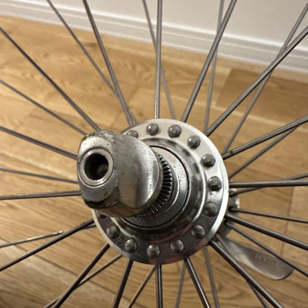 ARAYA AERO 4 リム　DURA-ACE 7700ハブ　フロントホイール