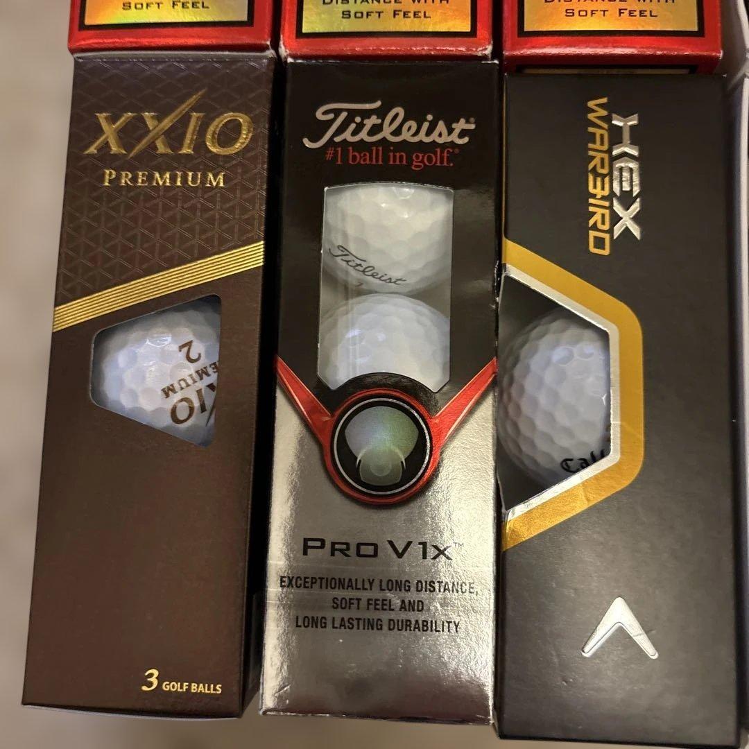 ゴルフボールセット（Titleist, XXIO, モバイルSuica） 45個