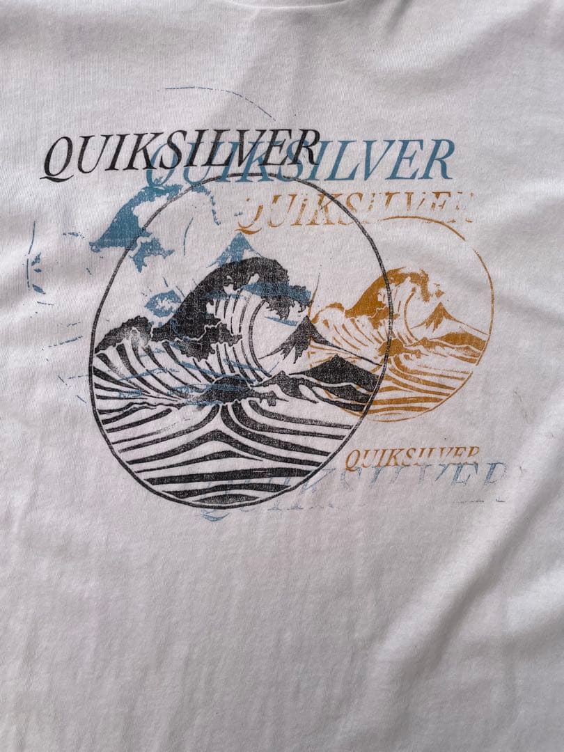 クイックシルバーTシャツ北斎Tシャツoldサーフスケート90sTシャツサーフィン