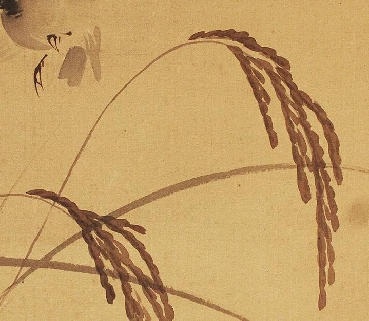 【自題共箱】◆ 竹内栖鳳『 雀図 』掛軸 絹本 真筆◆ 検）上村松園 小磯良平