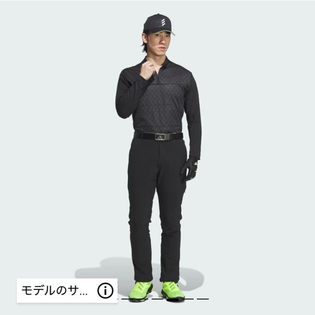 新品 FROST GUARD アディダス 中綿 ゴルフパンツ 82 ブラック