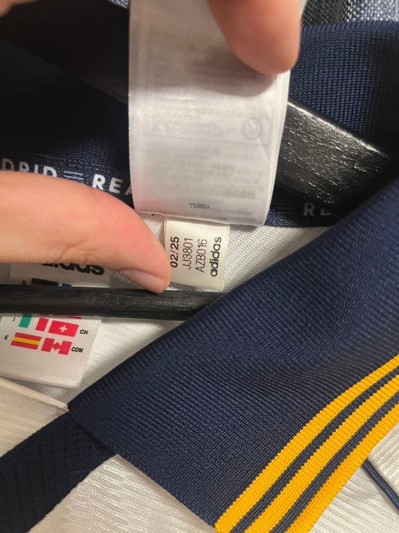 adidas Real Madrid サッカーシャツ ホワイト