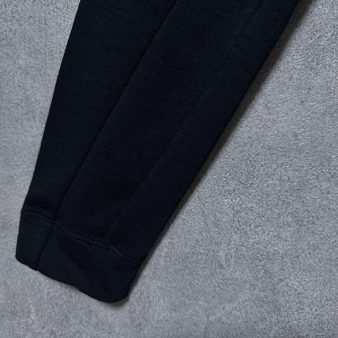 DESCENTE デサントゴルフ ワンポイントロゴ 長袖ポロシャツ 黒 L