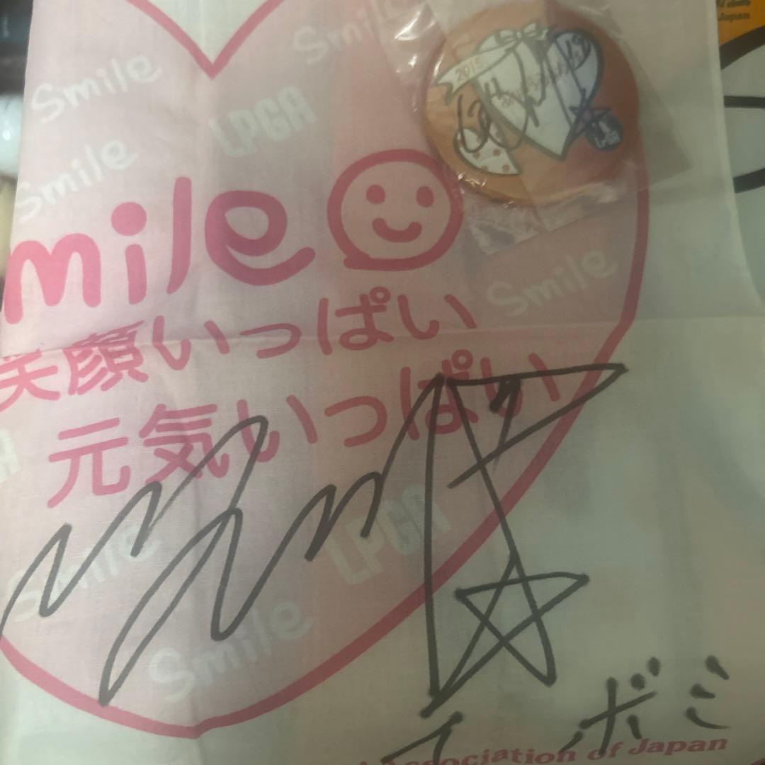 女子プロゴルファー　イボミ直筆サインセット【超レアグッズ】