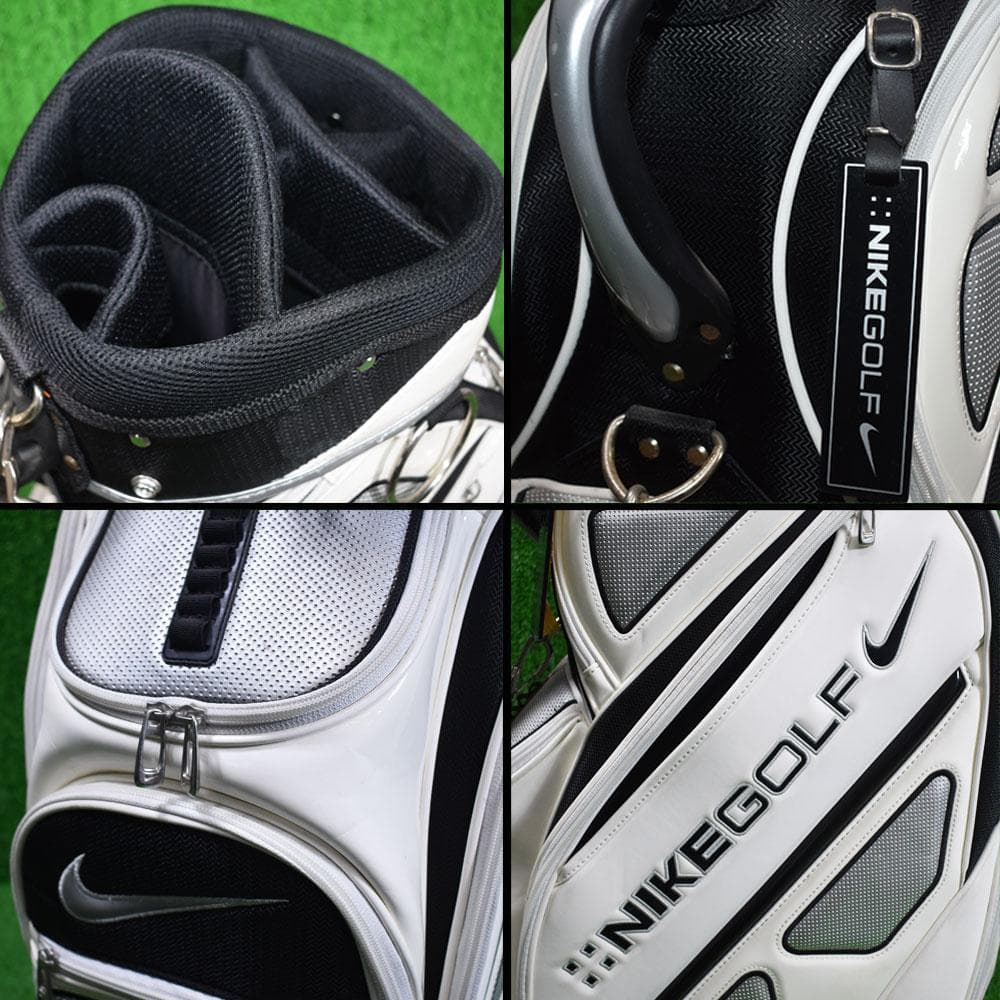 NIKE GOLF/ナイキ ゴルフ キャディバッグ９型【ホワイト】中古！