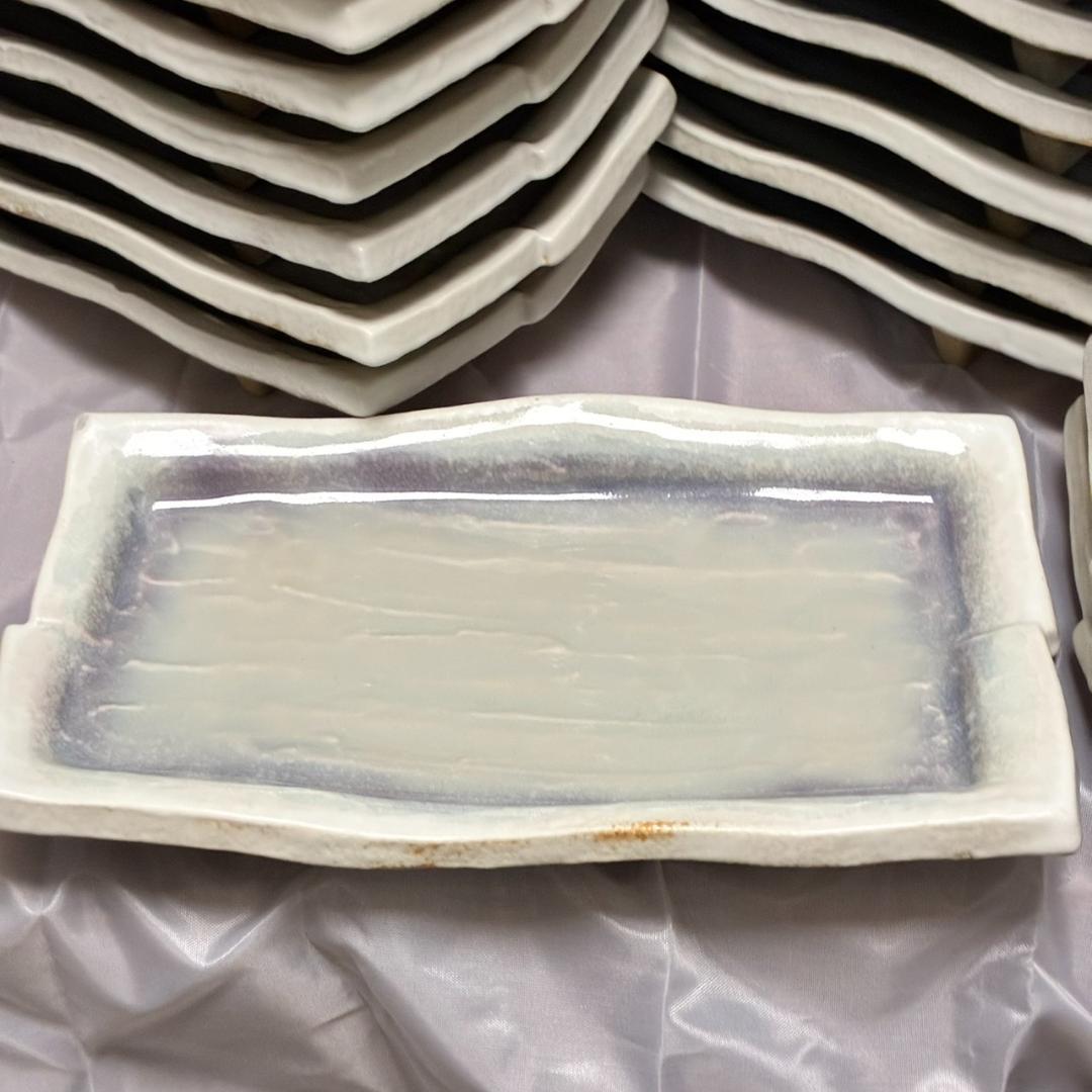 和食器　焼物皿　19.5×11㎝　52枚　　26163