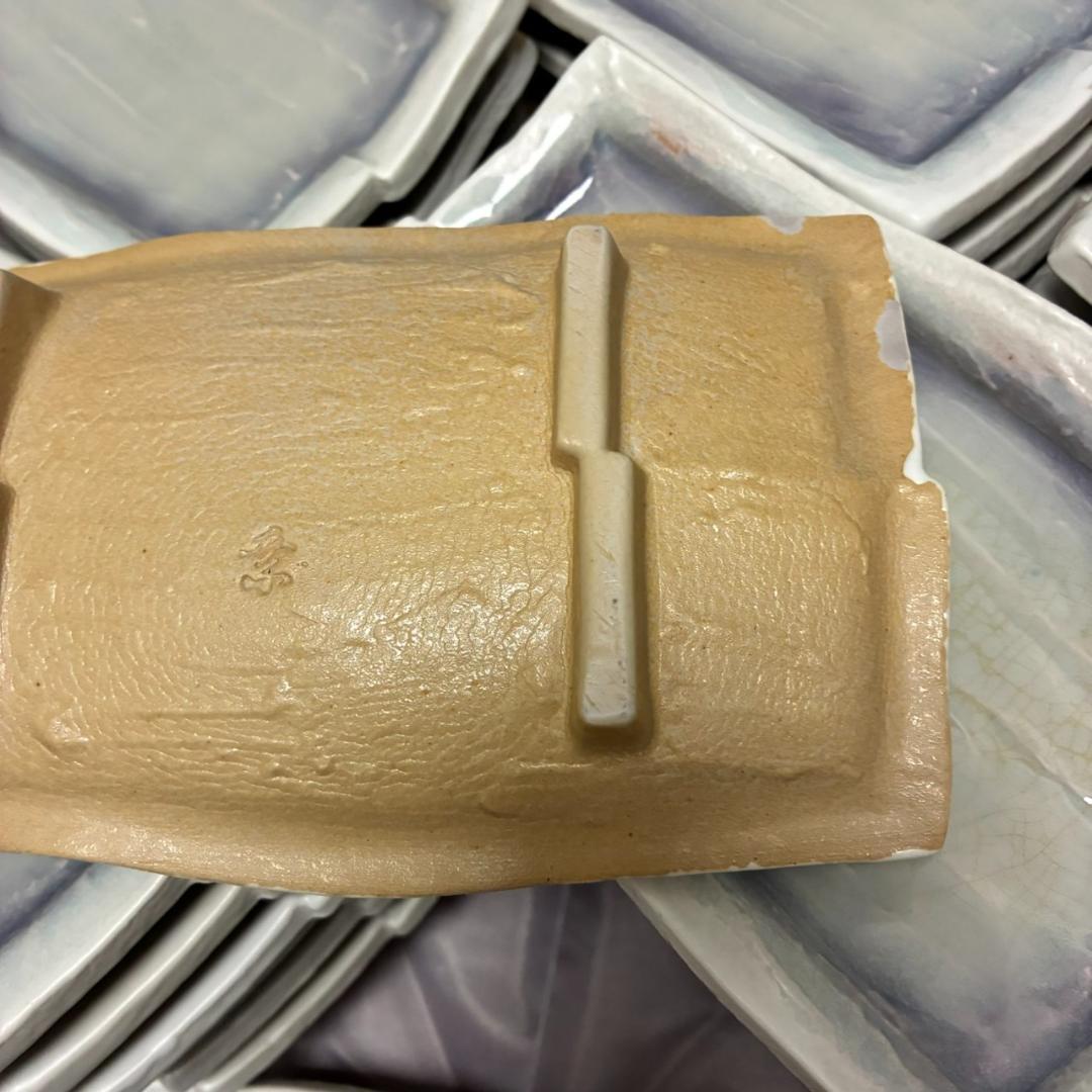 和食器　焼物皿　19.5×11㎝　52枚　　26163